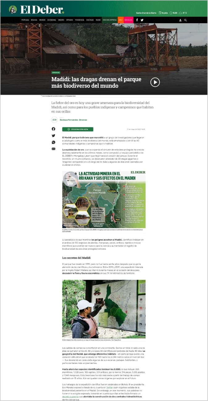 El Deber screencapture