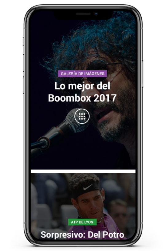 El Tribuno phone screencapture