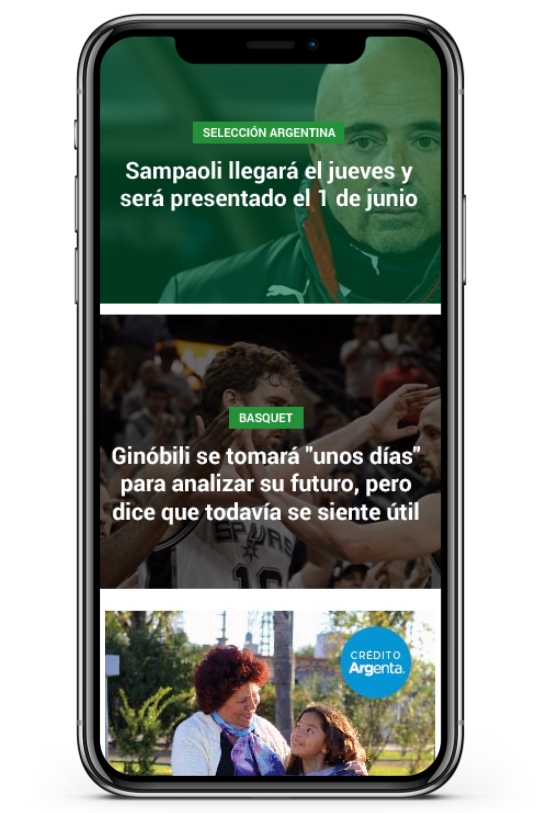 El Tribuno phone screencapture