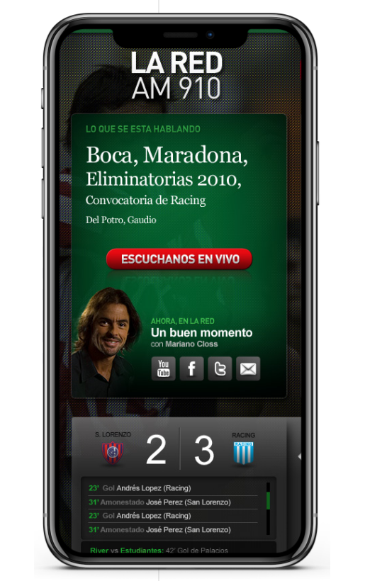 La Red phone screencapture