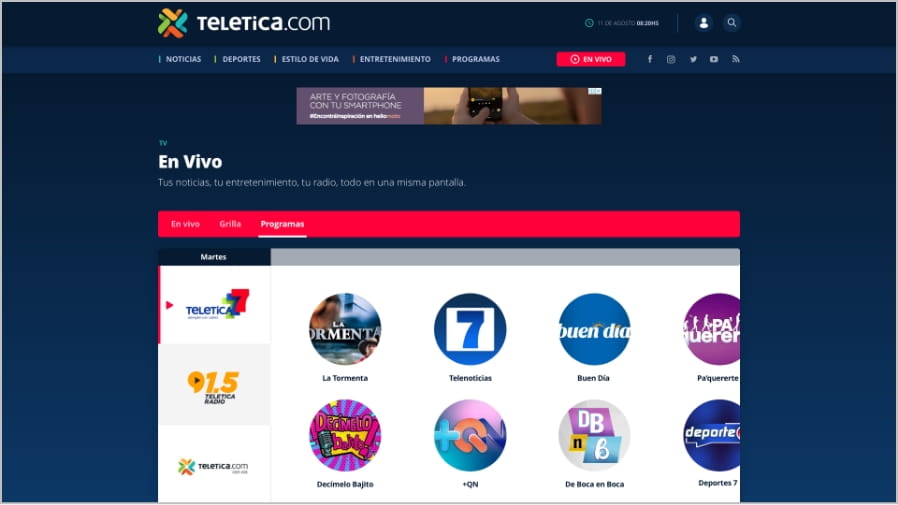 Teletica screencapture